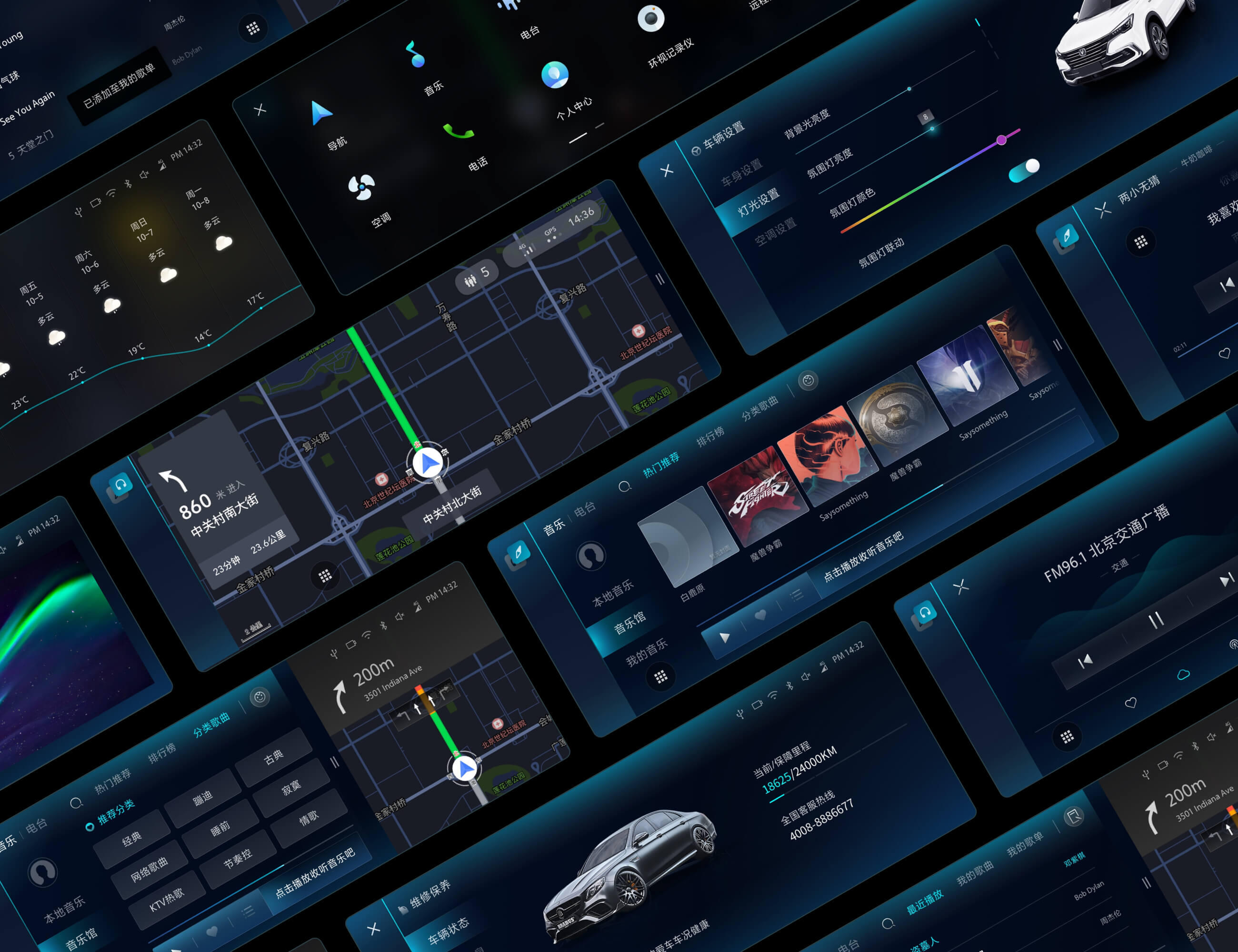 设计概览项目总结梧桐车联智能车机系统,通过对功能信息的划分来实现